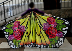 Wings " Butterfly in roses"
