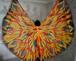 Крылья для танца "Огненный цветок"